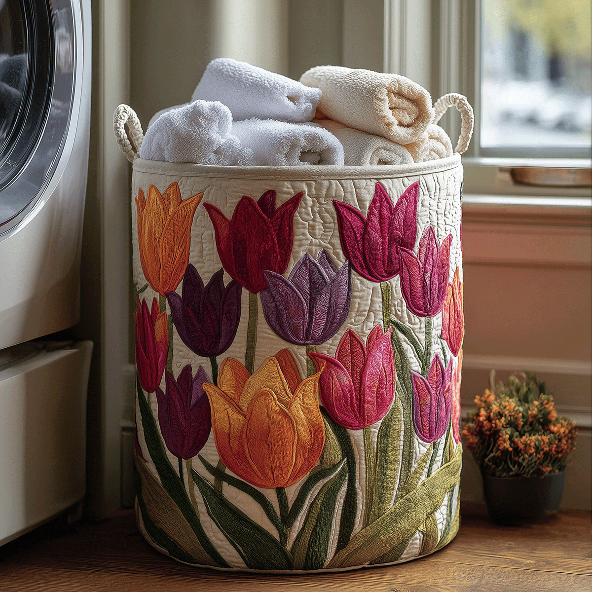 Cesto de Roupa Alegria de Tulipa
